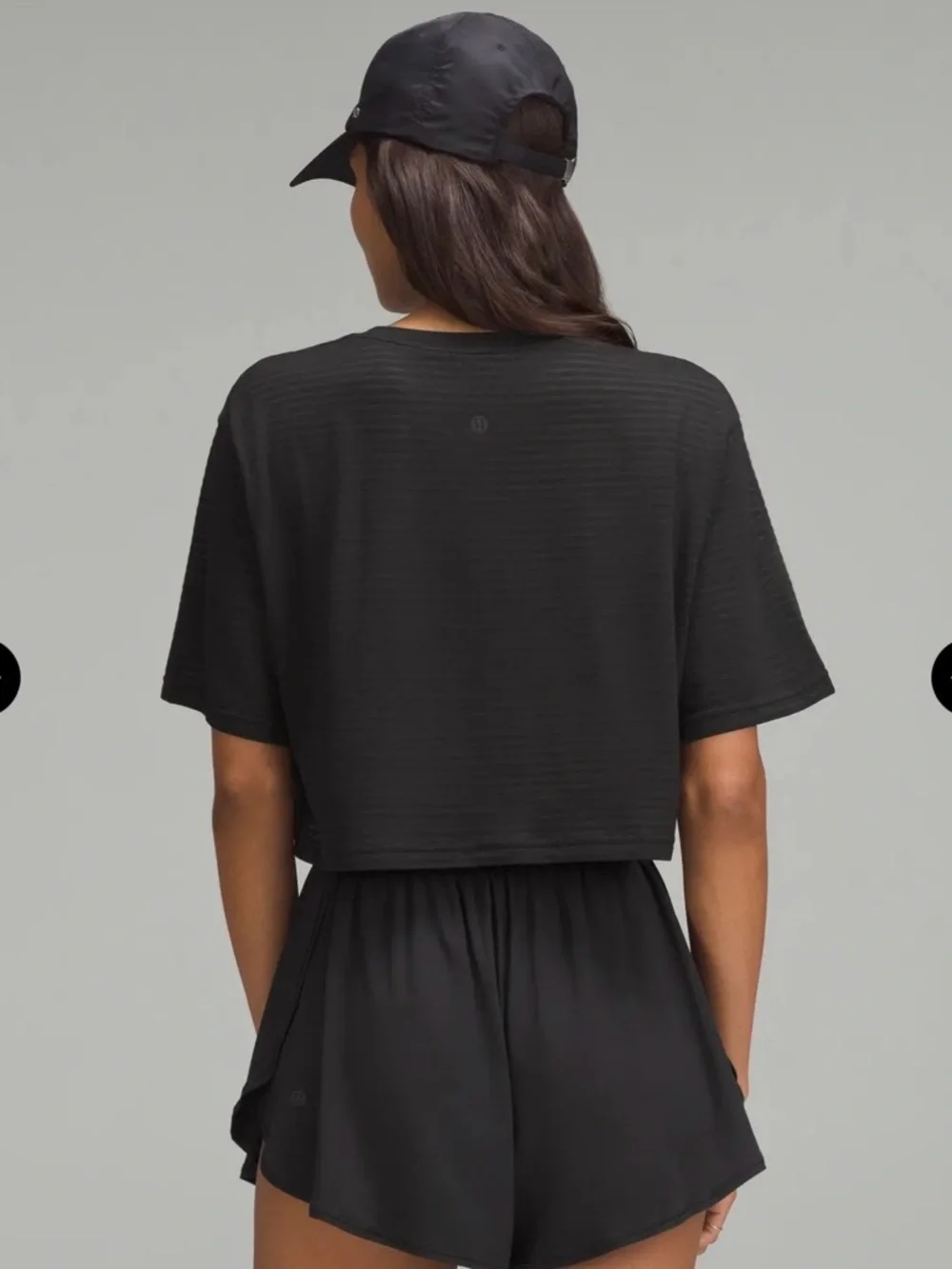 Lululemon Cortes Cropped Tee in Shadow Stripe - 12